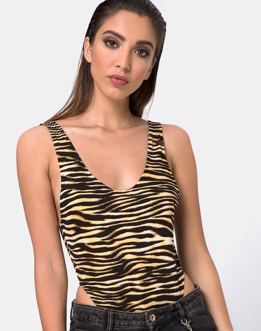 Molemo Tiefes Mieder in Zebrabrabra von Zip's