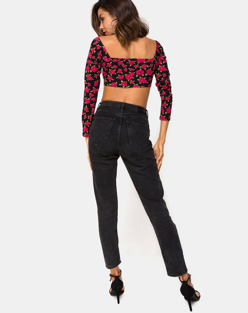 Image von Moluc Top in Red Bloom
