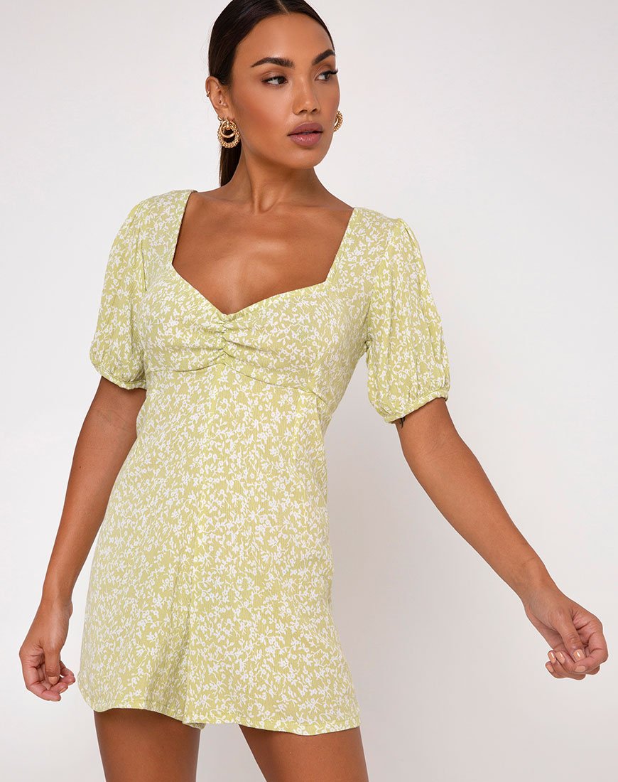 Monali Spielanzug in Crinkle Botanic Mint Foam