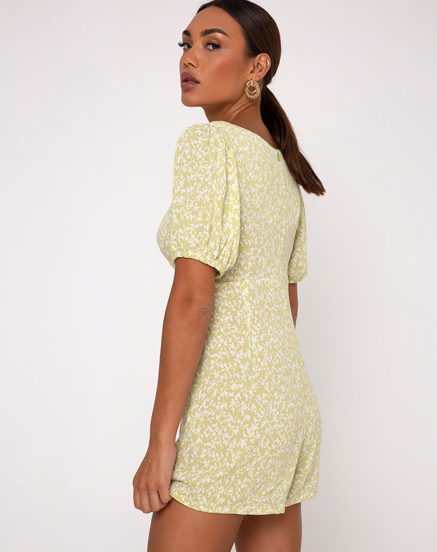 Bild von Monali Playsuit in Crinkle Botanic Mint Foam