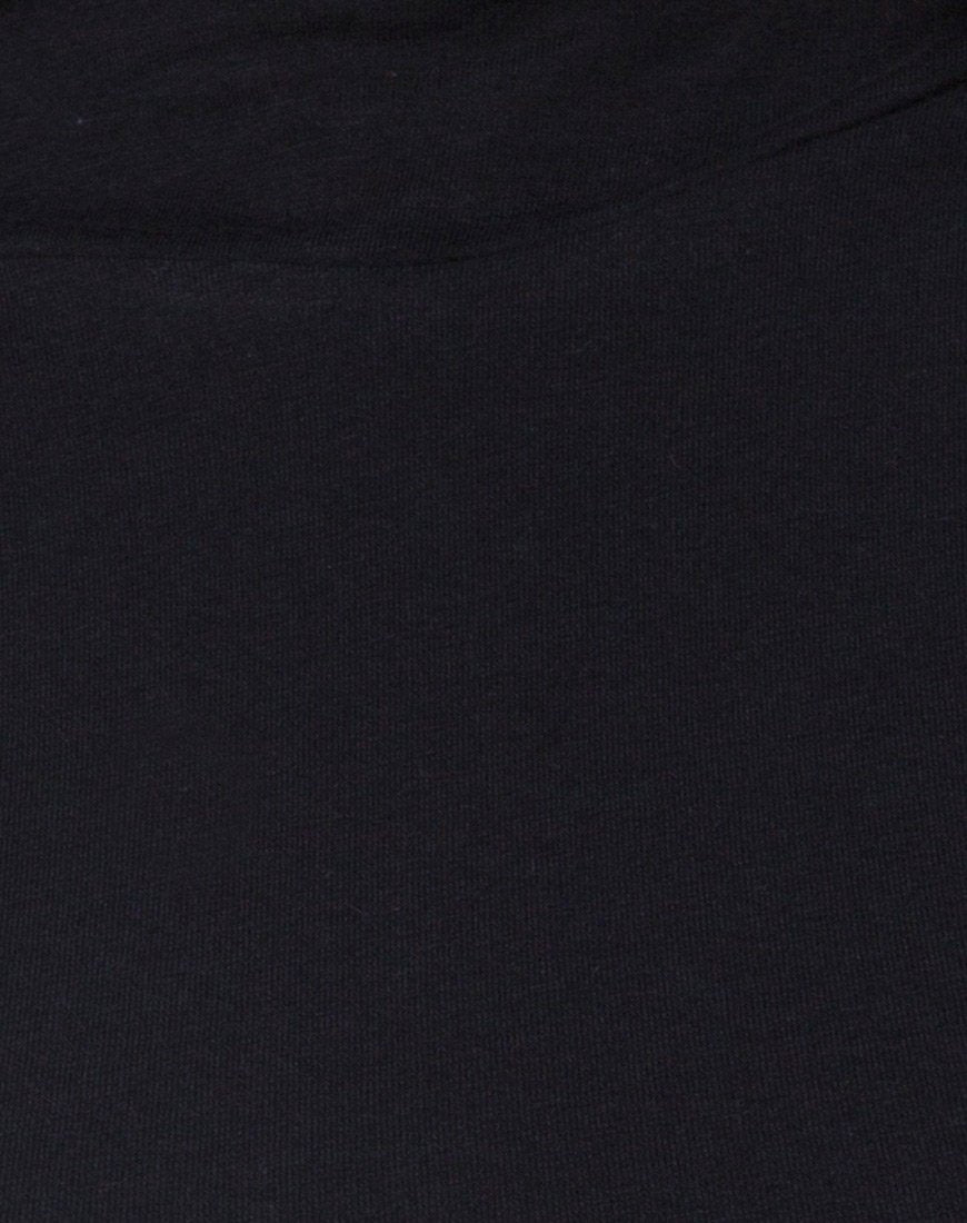 Image of Monec Crop Top in Schwarz Schnalle