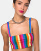 Bild von Monira Crop Top in Good Times Stripe X Princess Polly