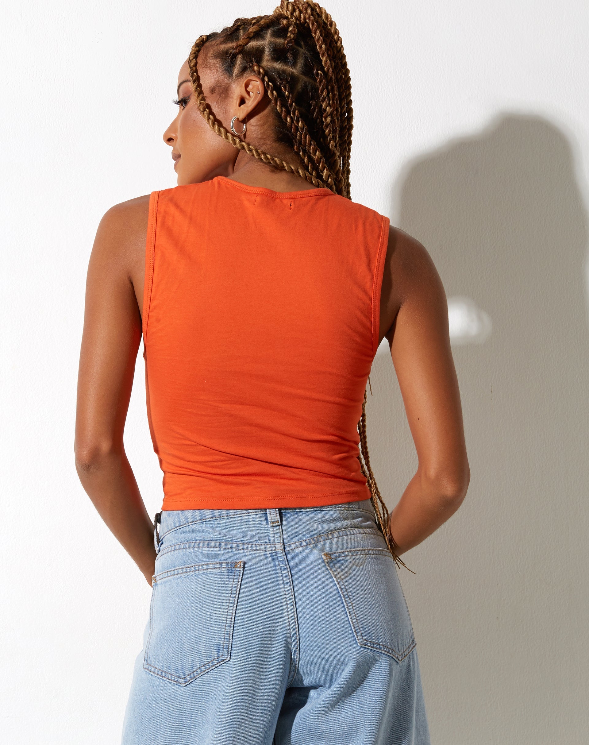 Bild von Monlo Crop Top in Aperol Spritz Orange Lips
