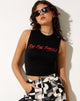 Bild von Monlo Vest Top in Schwarz For The Thrills