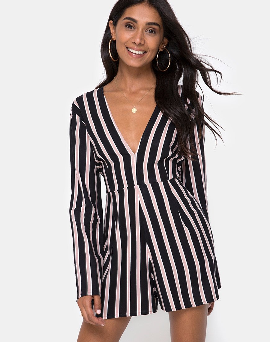 Moran Jumpsuit aus formellen Streifen