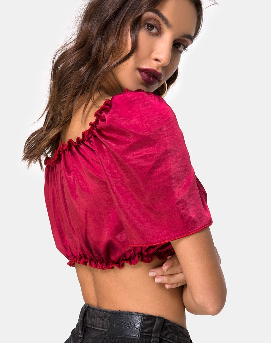 Abbildung von Morgan Top in Satin Cherry