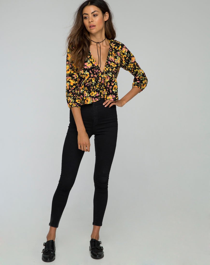 Bild von Mosca Plunge Top in Agatha Flower