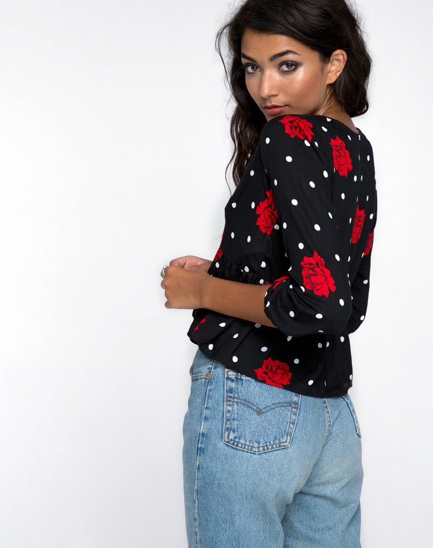 Bild von Mosca Plunge Top in Cuban Rose