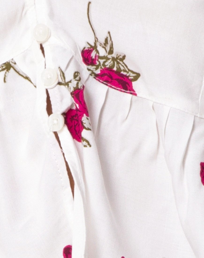 Bild von Mosca Plunge Top in Grunge Rose Elfenbein