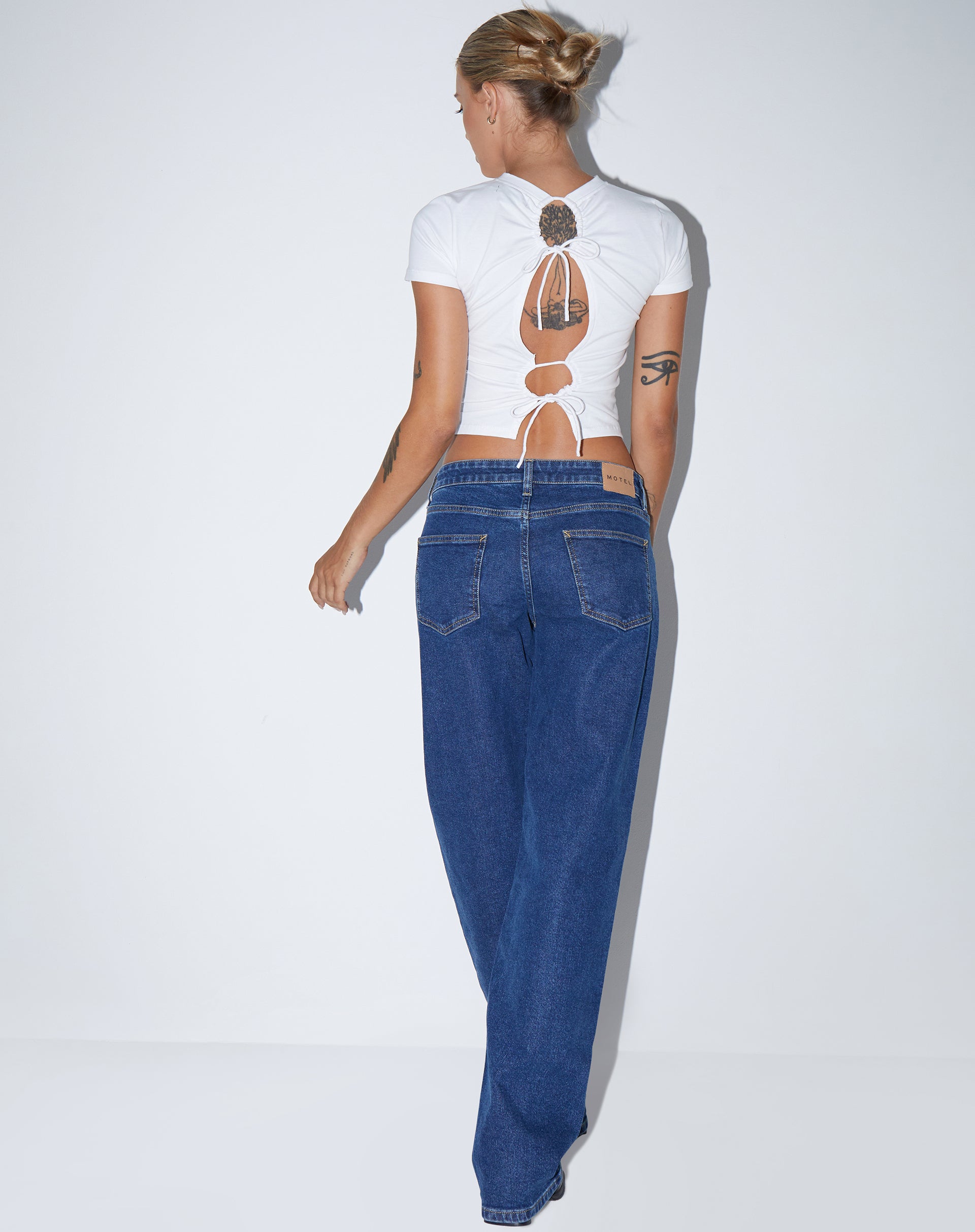 Bild von Surtie Crop Top aus Lycra Weiß