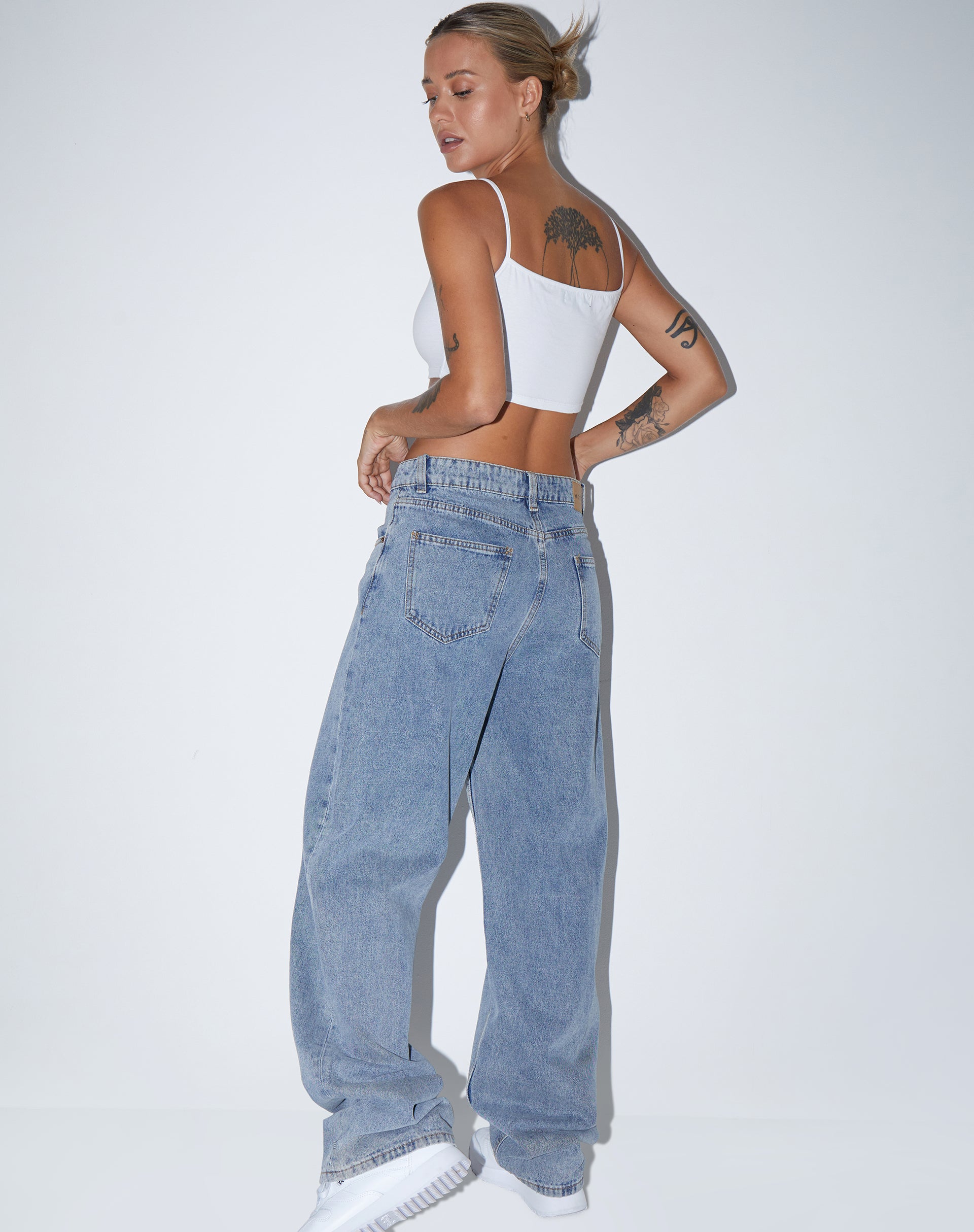 Bild von Keenan Crop Top aus Lycra Weiß