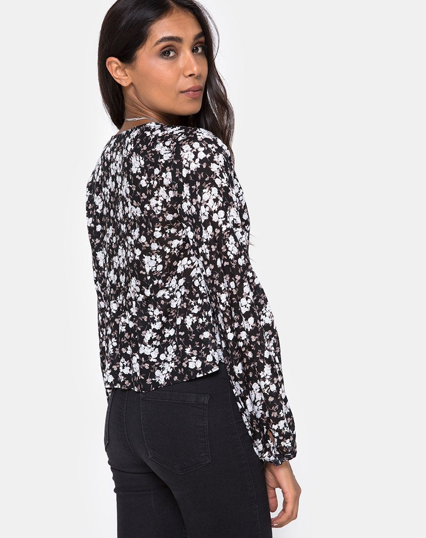 Mousye Top in Dunkle Wildblume