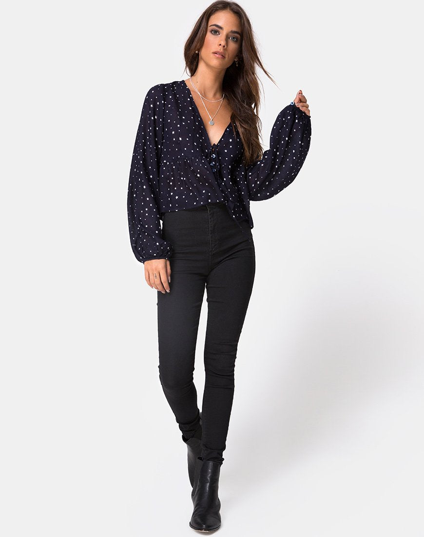 Image of Mousye Top in Stars Struck Navy