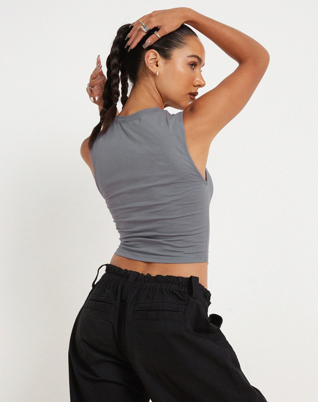 Mozi Top in Grau
