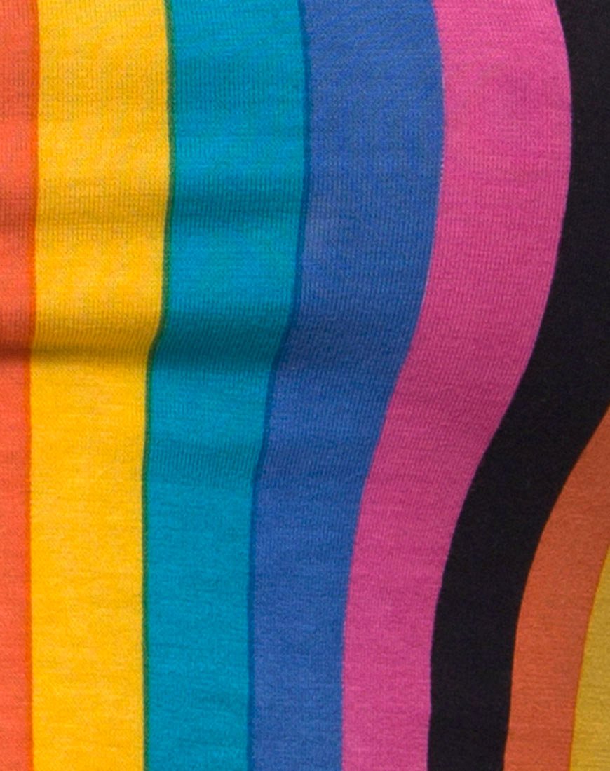 Bild von Mucell Crop Top in New Vertical Mixed Stripe