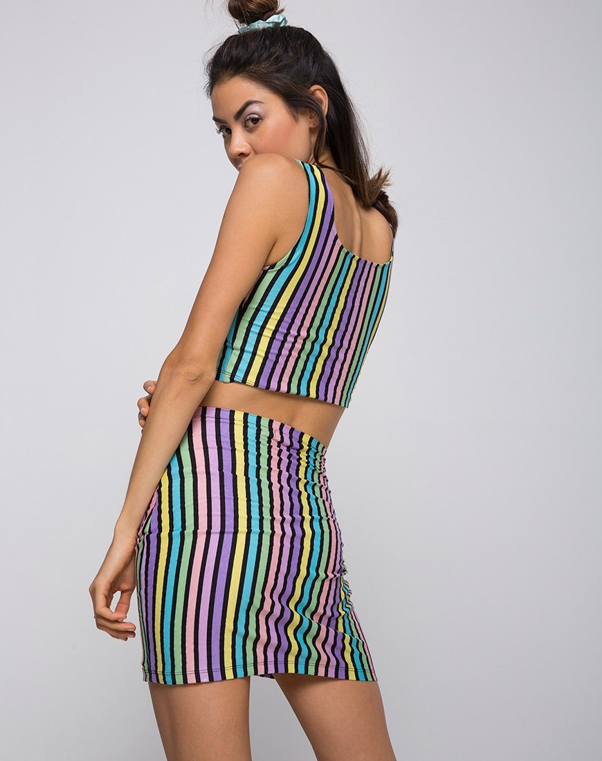 Bild von Kimmy Bodycon Rock in New Stripe