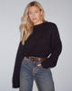 Abbildung des Munella Strickpullovers in Schwarz
