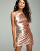 Image of Muse Kleid in Champagner Pailletten