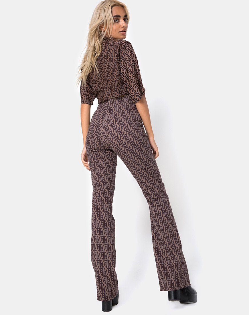 Bild von Zolia Hochtaillierte Hose in Chinese Moon