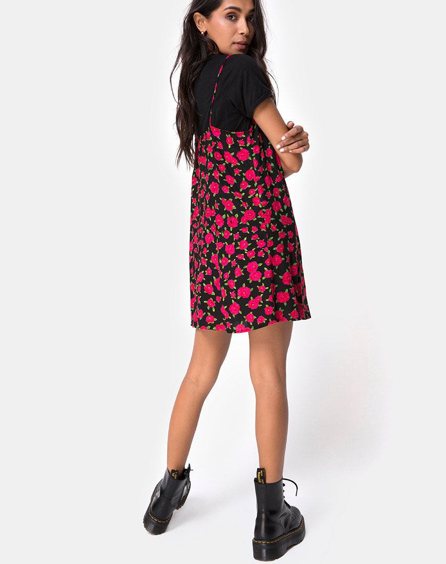 Bild von Sanna Slip Dress in Red Bloom