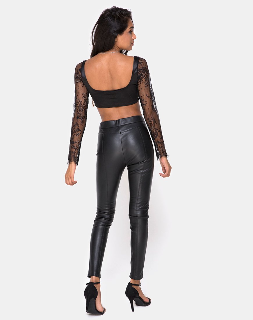 Bild von Dulip Crop Top in Schwarz
