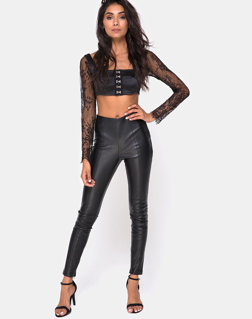 Bild von Dulip Crop Top in Schwarz