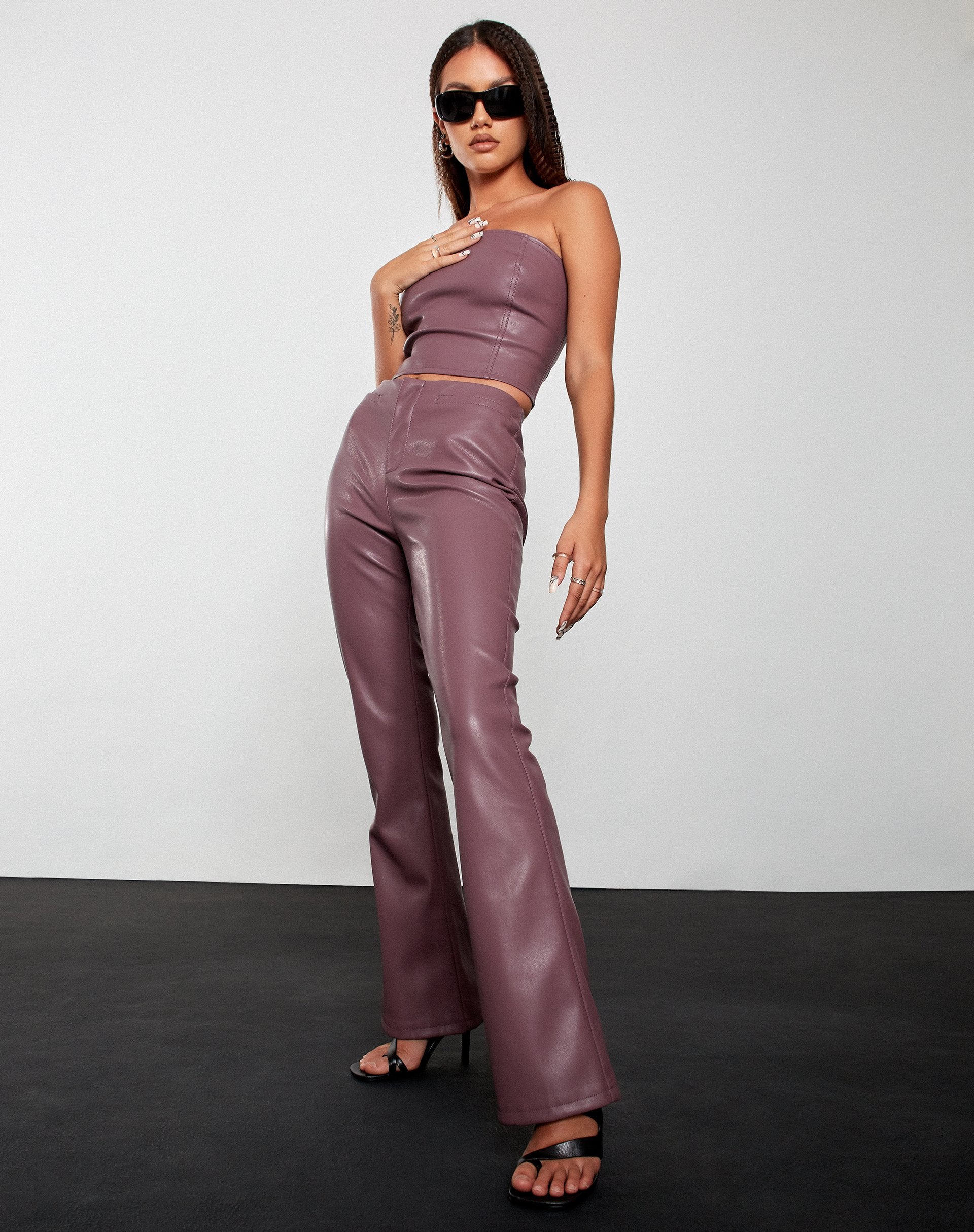 Bild von Zalor Flare Hose in Pu Violett