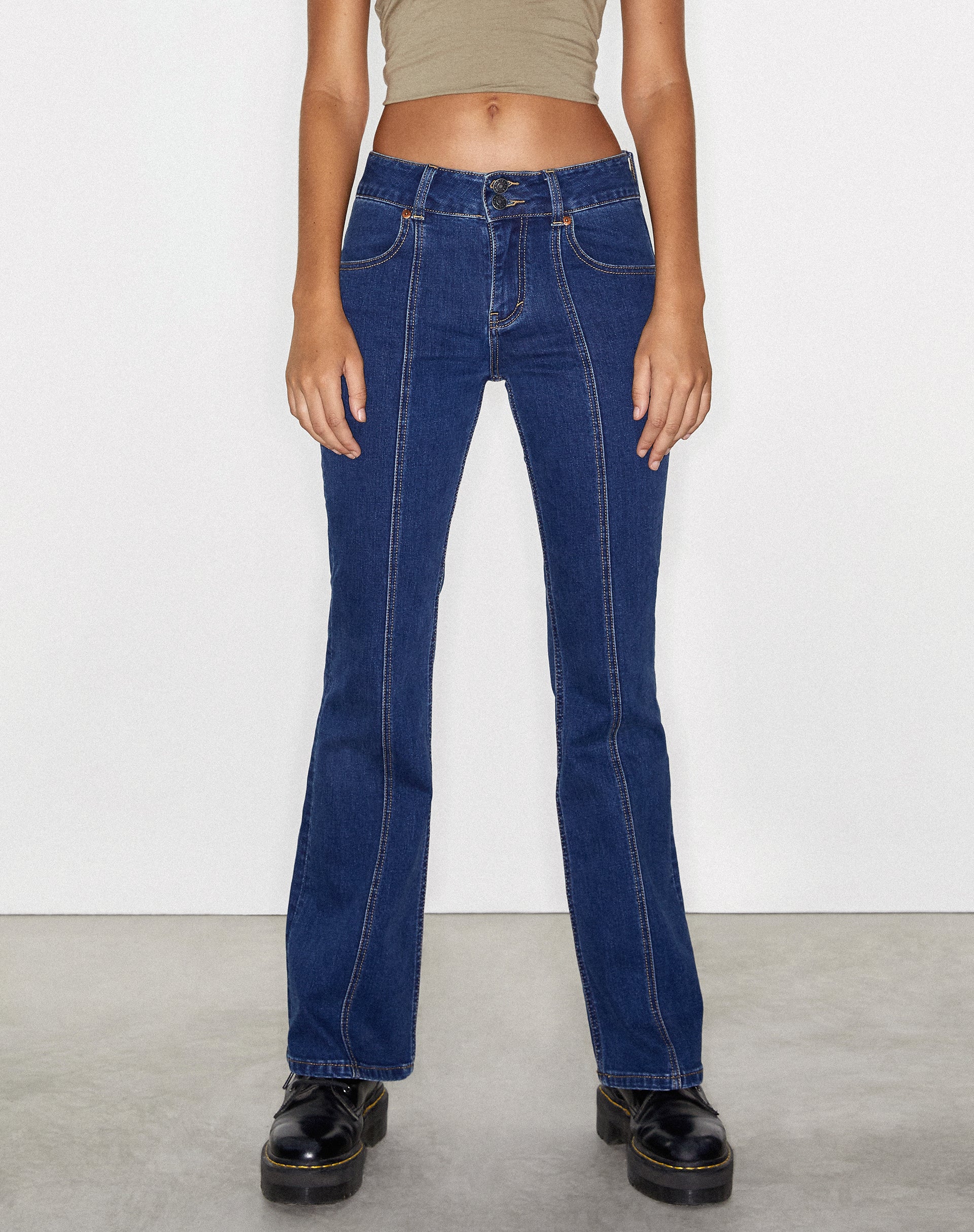 Bild von Low Rise Seam Jeans in 90's Indigo