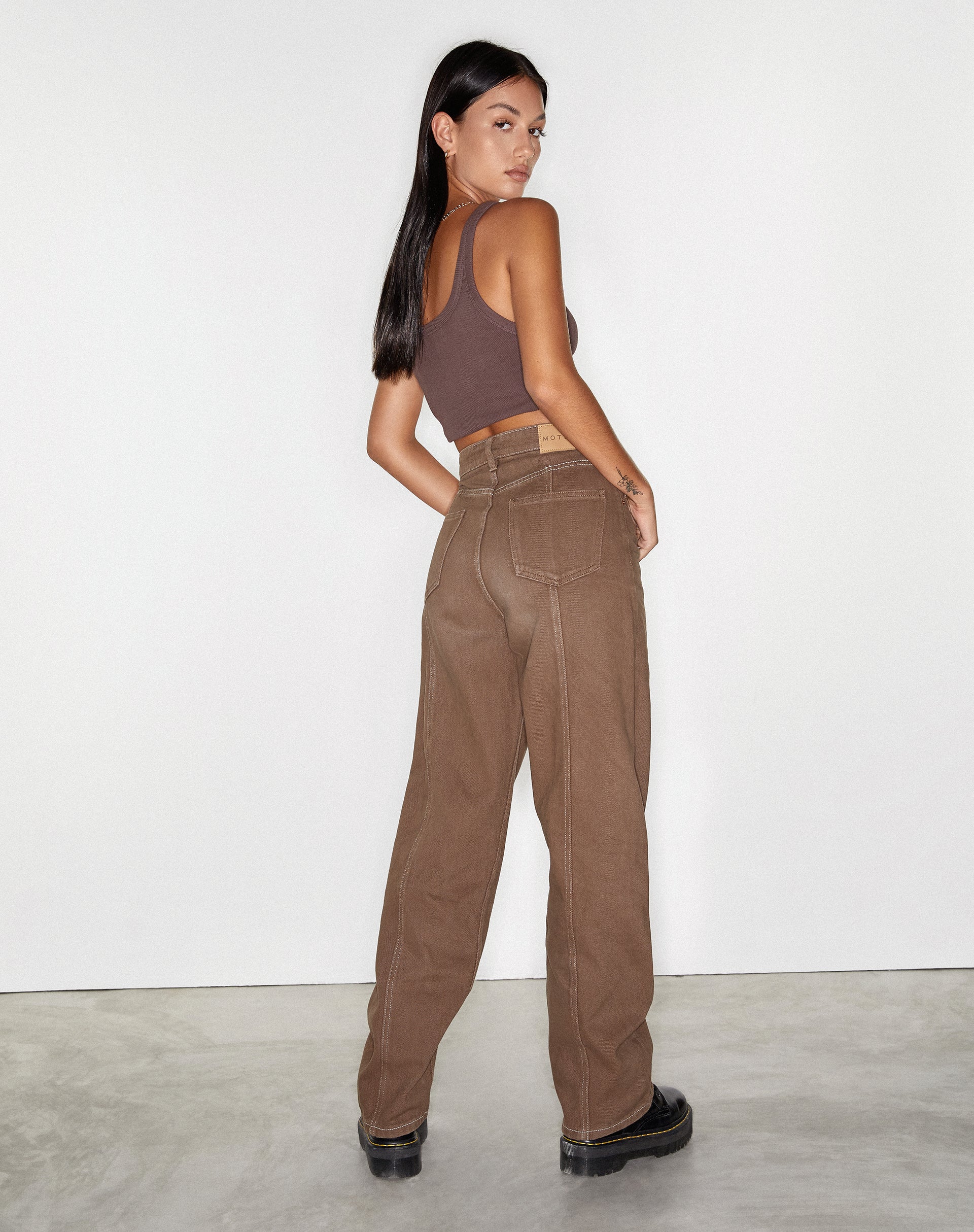 Bild von Seam Parallel Jeans in Rich Brown
