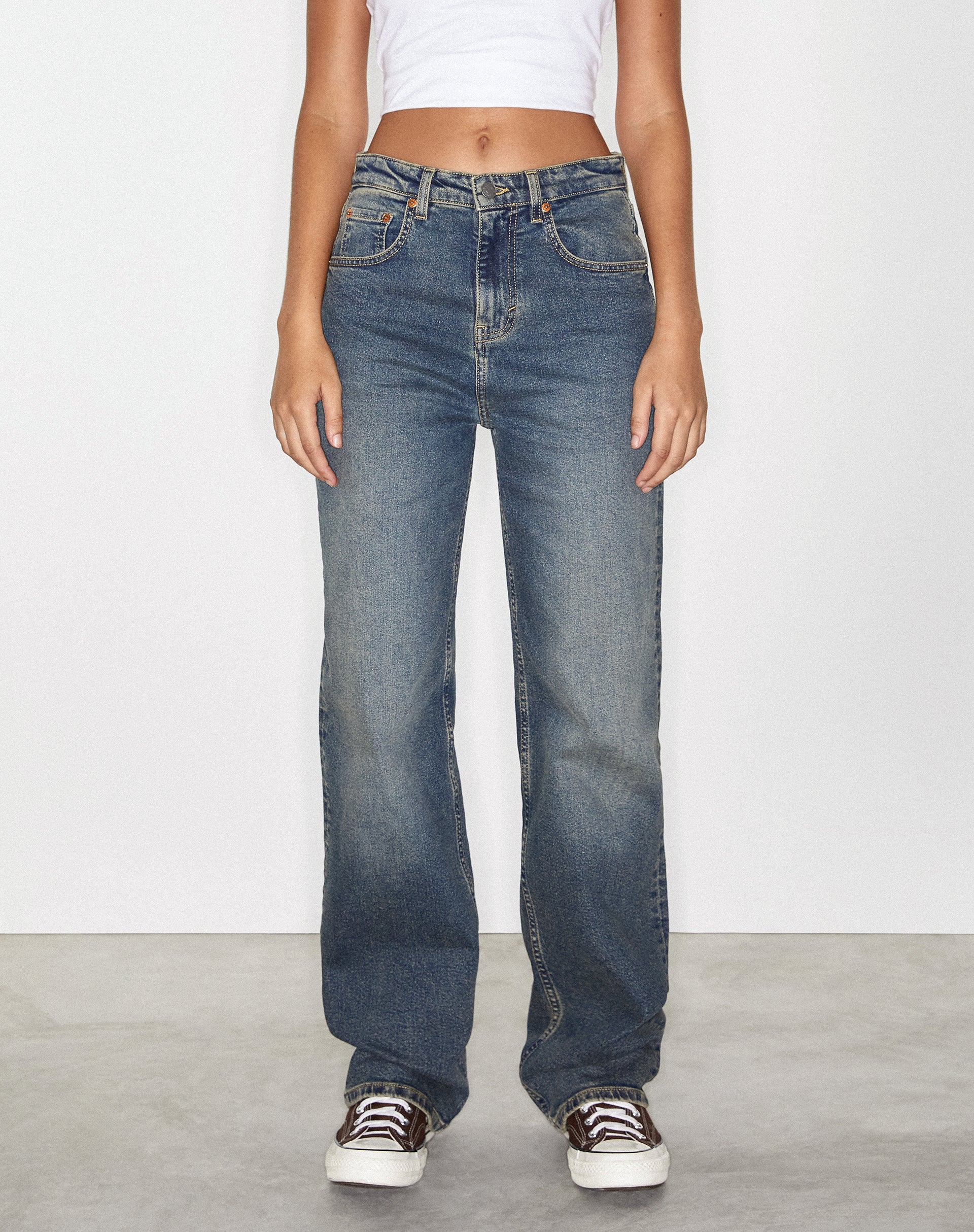 Parallel Jeans in Bryony Twilight Brown und Blue Acid