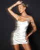 Bild von Iza Slip Dress in Satin Elfenbein