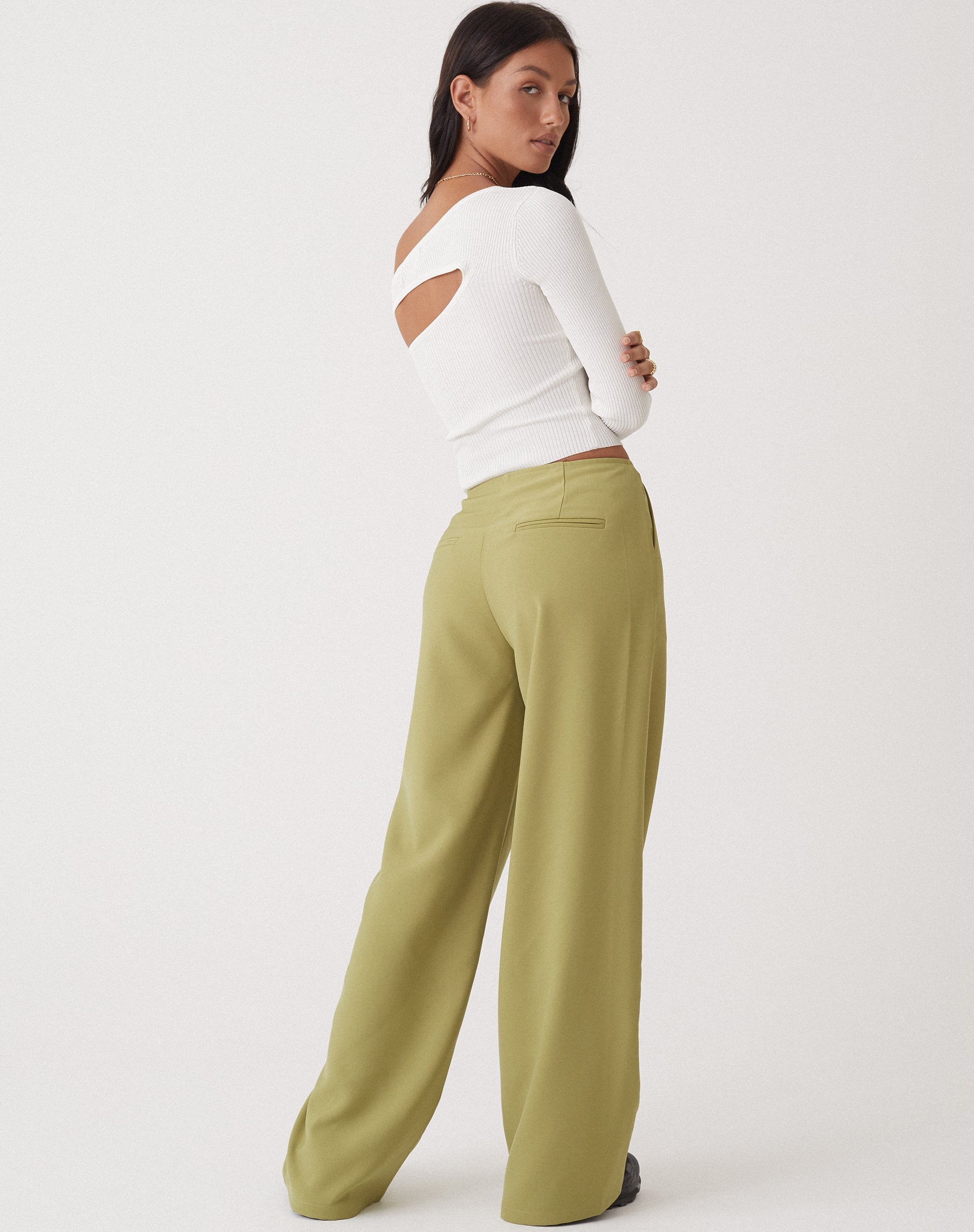 Bild von MOTEL X OLIVIA NEILL Amadi Wide Leg Trouser in Tailoring Seamfoam Green