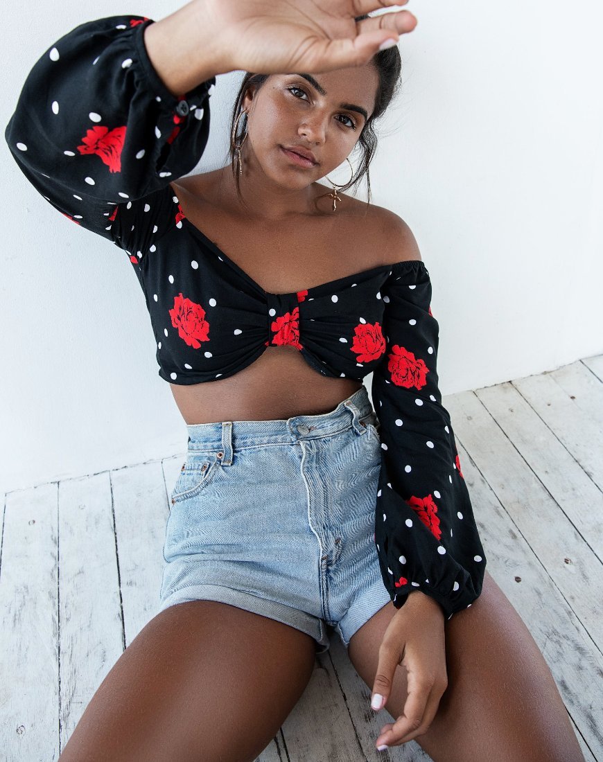 Zuma Crop Top in kubanischem Rosa
