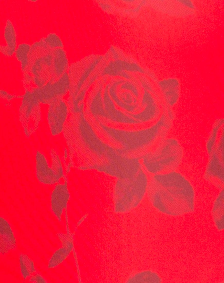 Image of Badeanzug Nadine in Red Roses