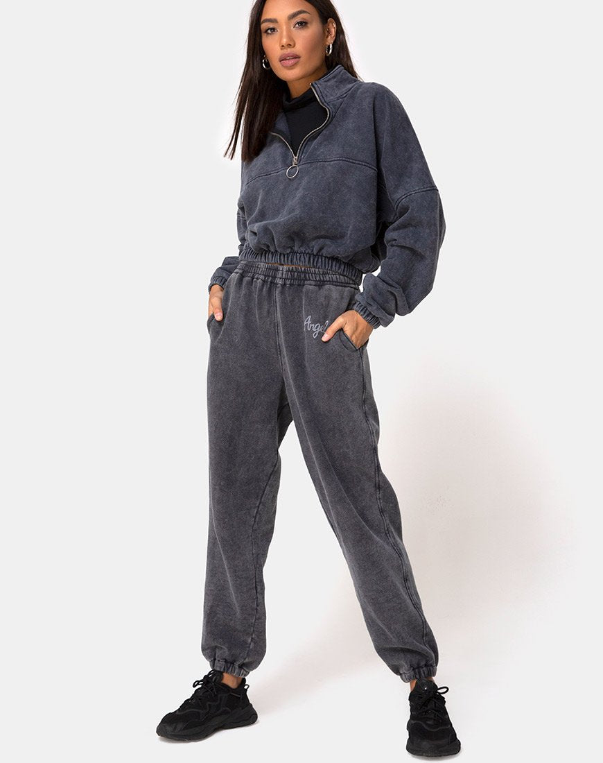 Image of Nance Top in schwarzer Waschung