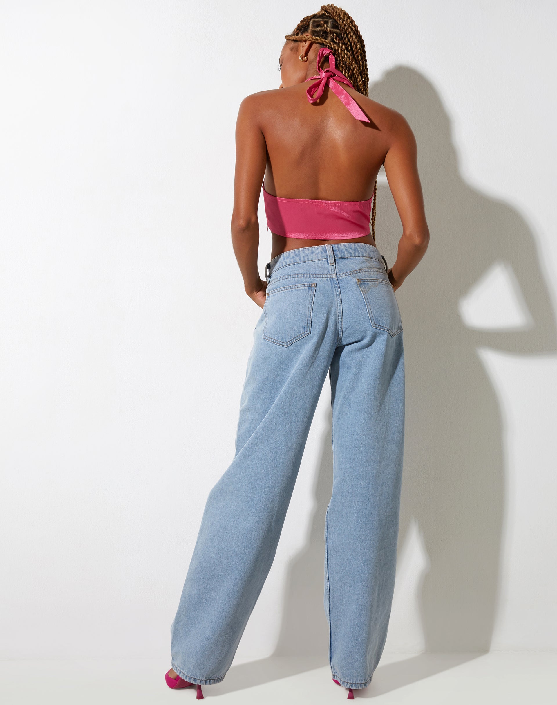 Abbildung von Nanda Crop Top in Satin Pink
