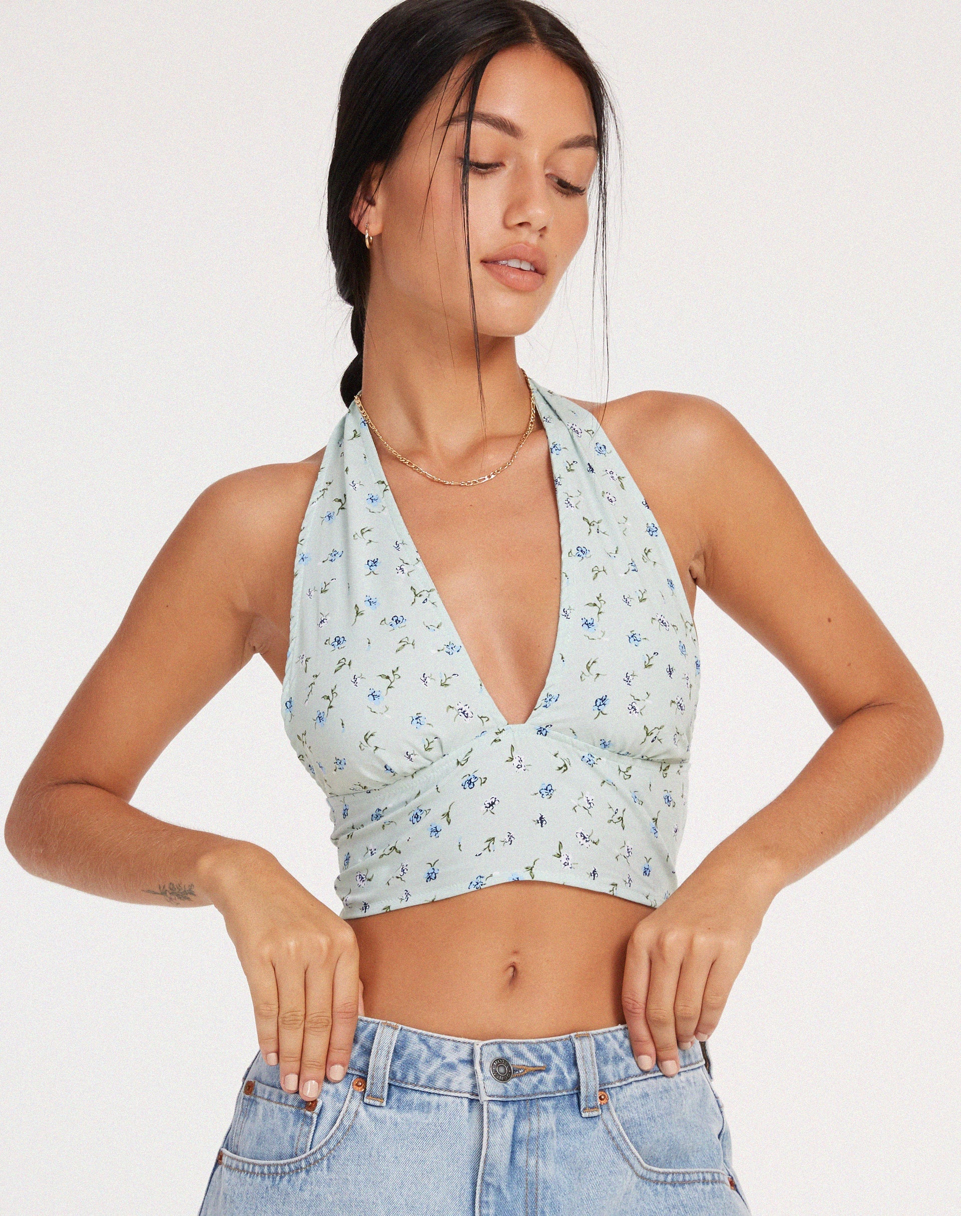 Abbildung von Nanda Crop Top in Pretty Petal Green