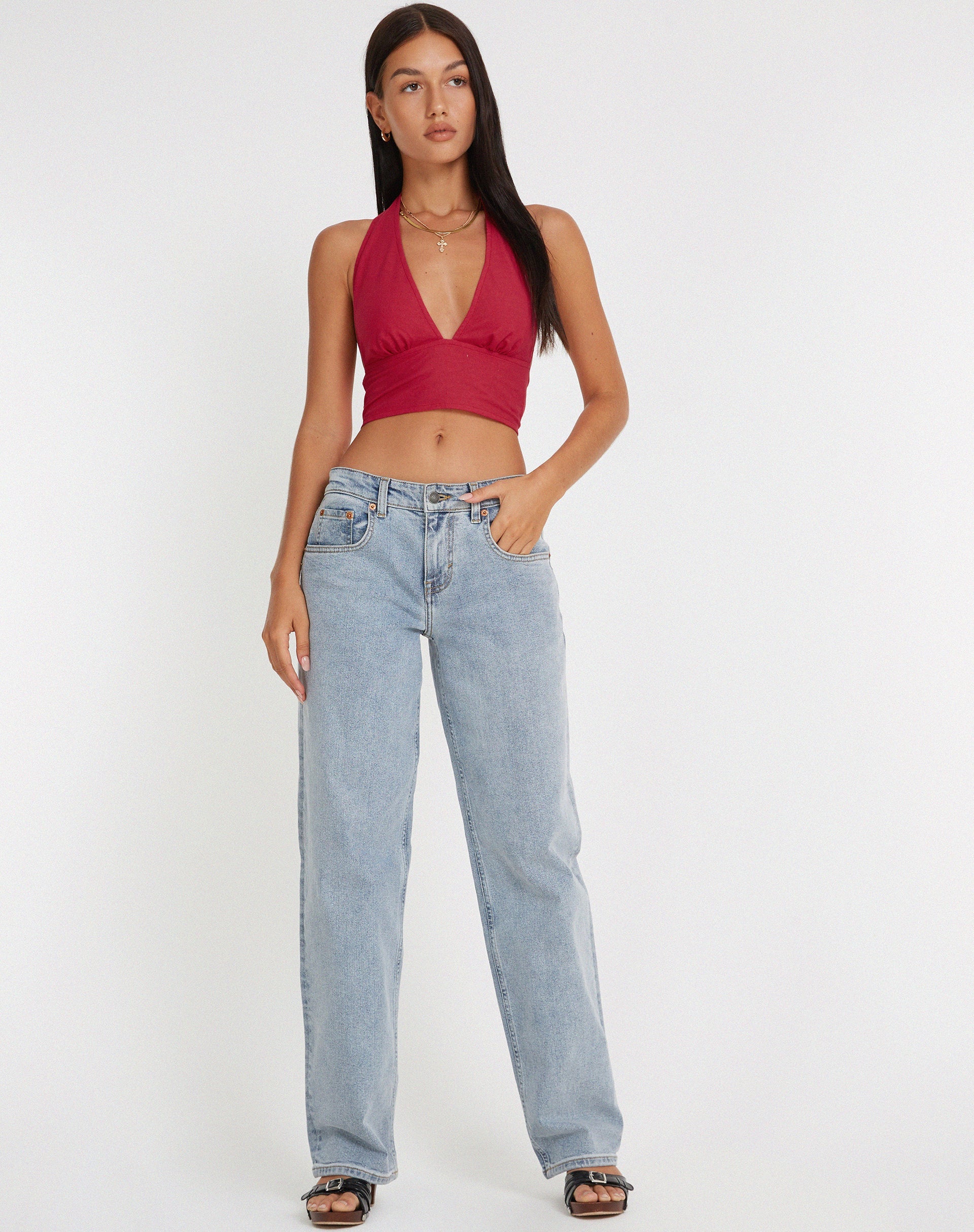 Abbildung von Nania Crop Top in Tango Rot