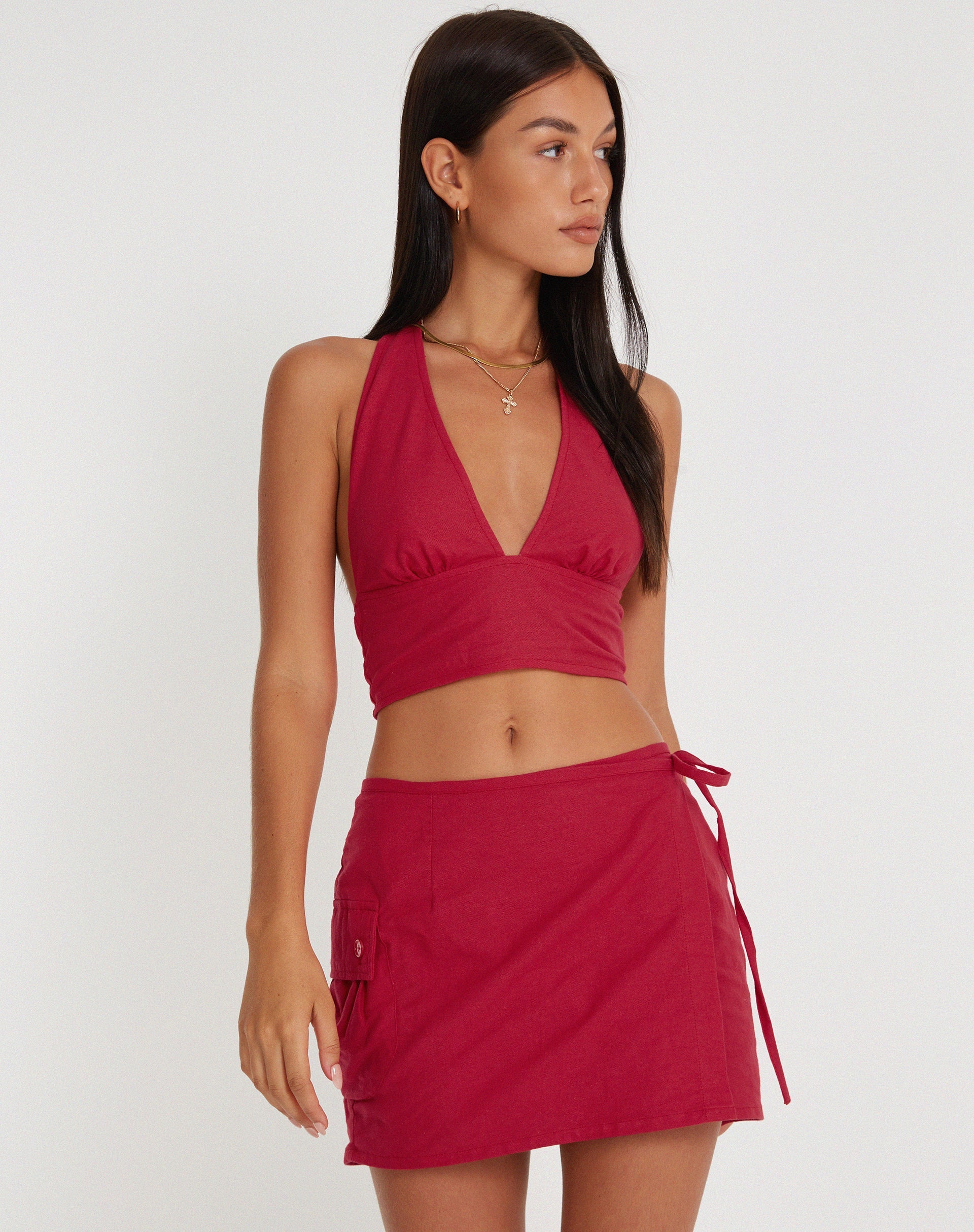 Abbildung von Nania Crop Top in Tango Rot