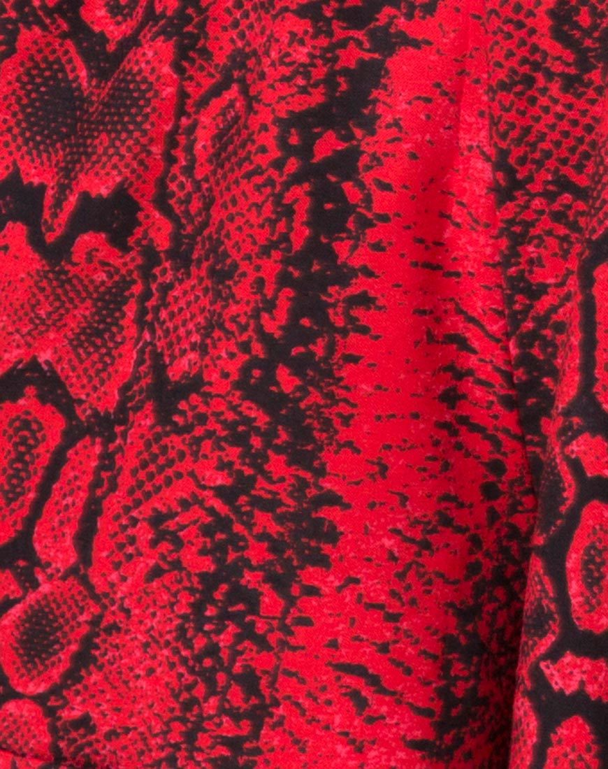 Bild von Nanic Plunge Playsuit in Schlangenrot