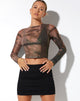 Bild von Narita Crop Top in Foto Braun