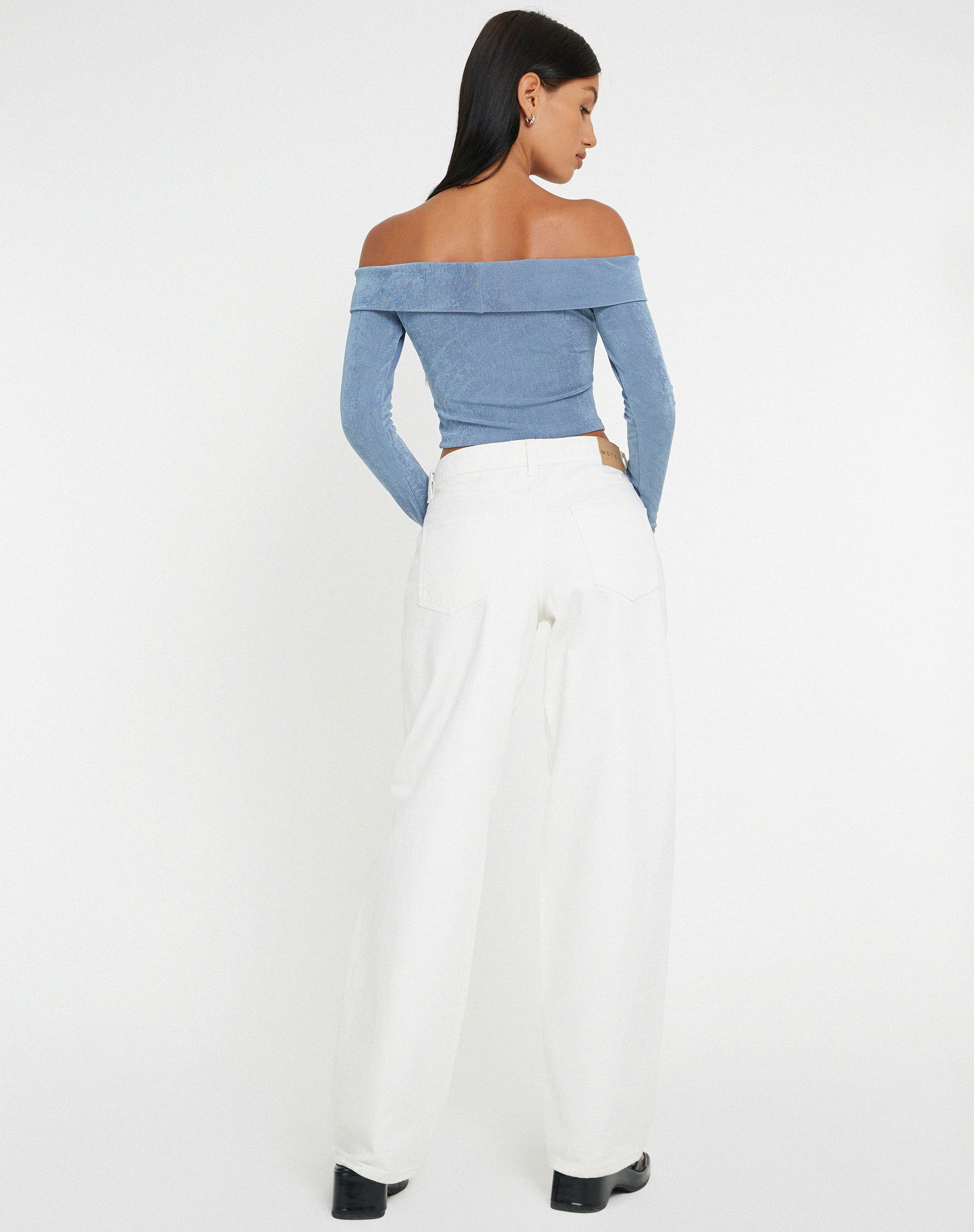 Abbildung von Nasari Crop Top in Blau Grau