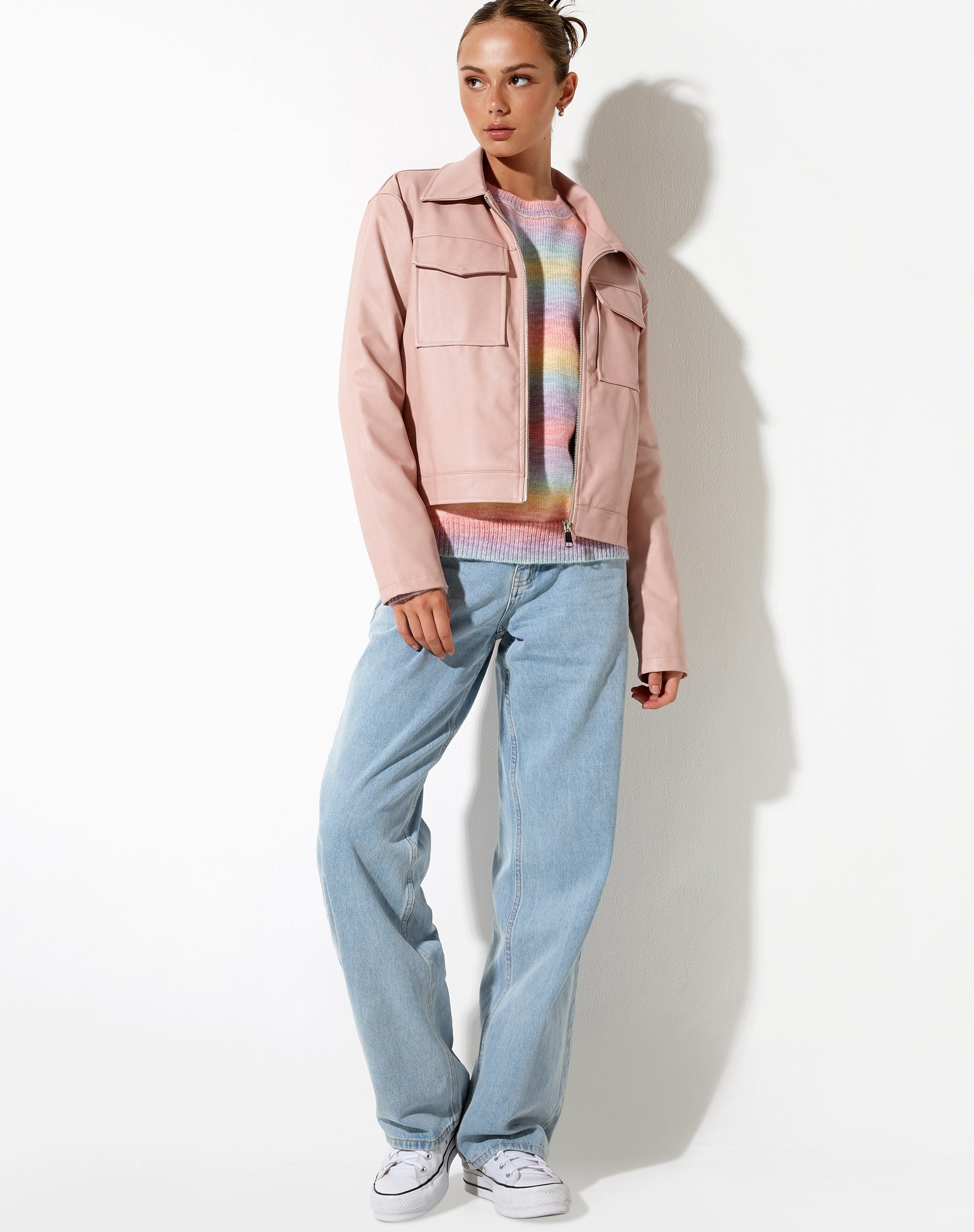 Abbildung der Natara Jacke in PU Soft Pink