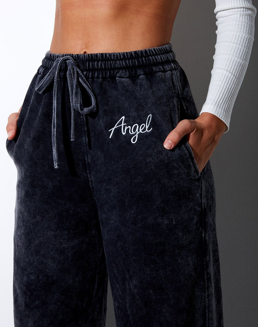 Image of Nattan Jogger in schwarzer Waschung Angel Embro