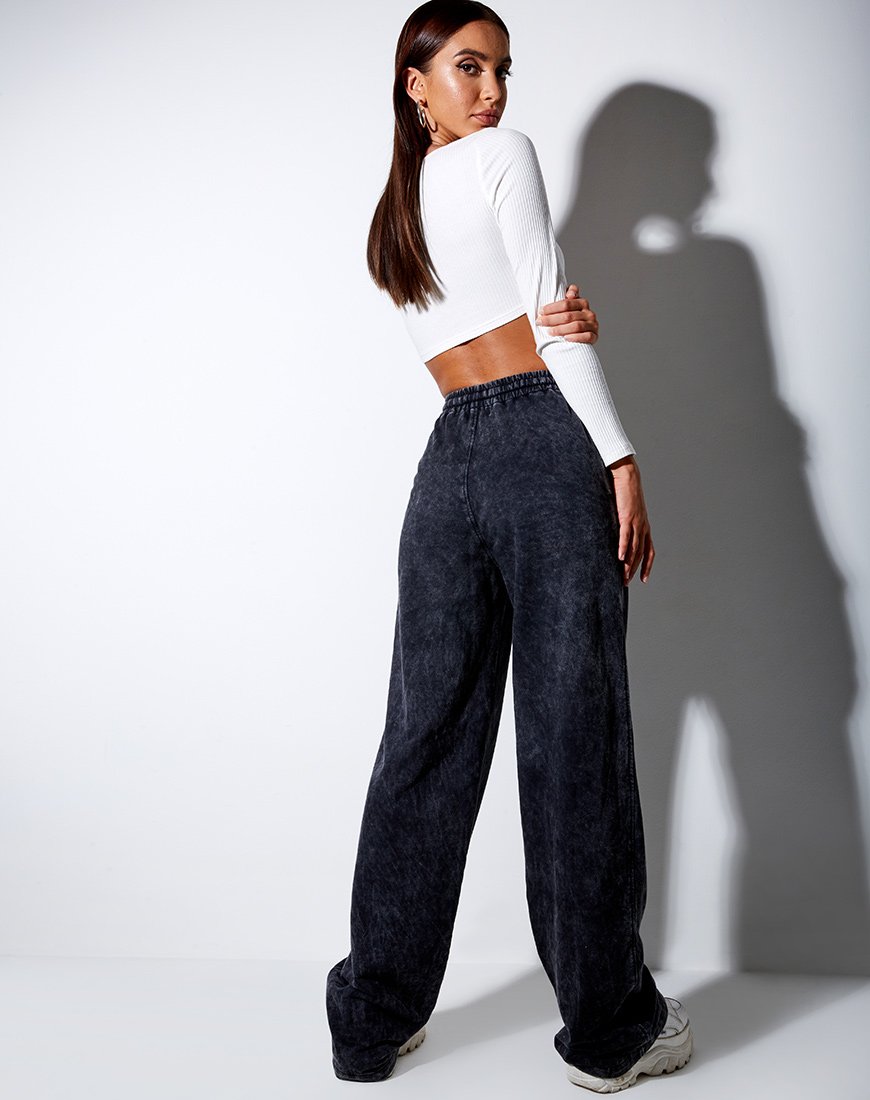 Image of Nattan Jogger in schwarzer Waschung Angel Embro
