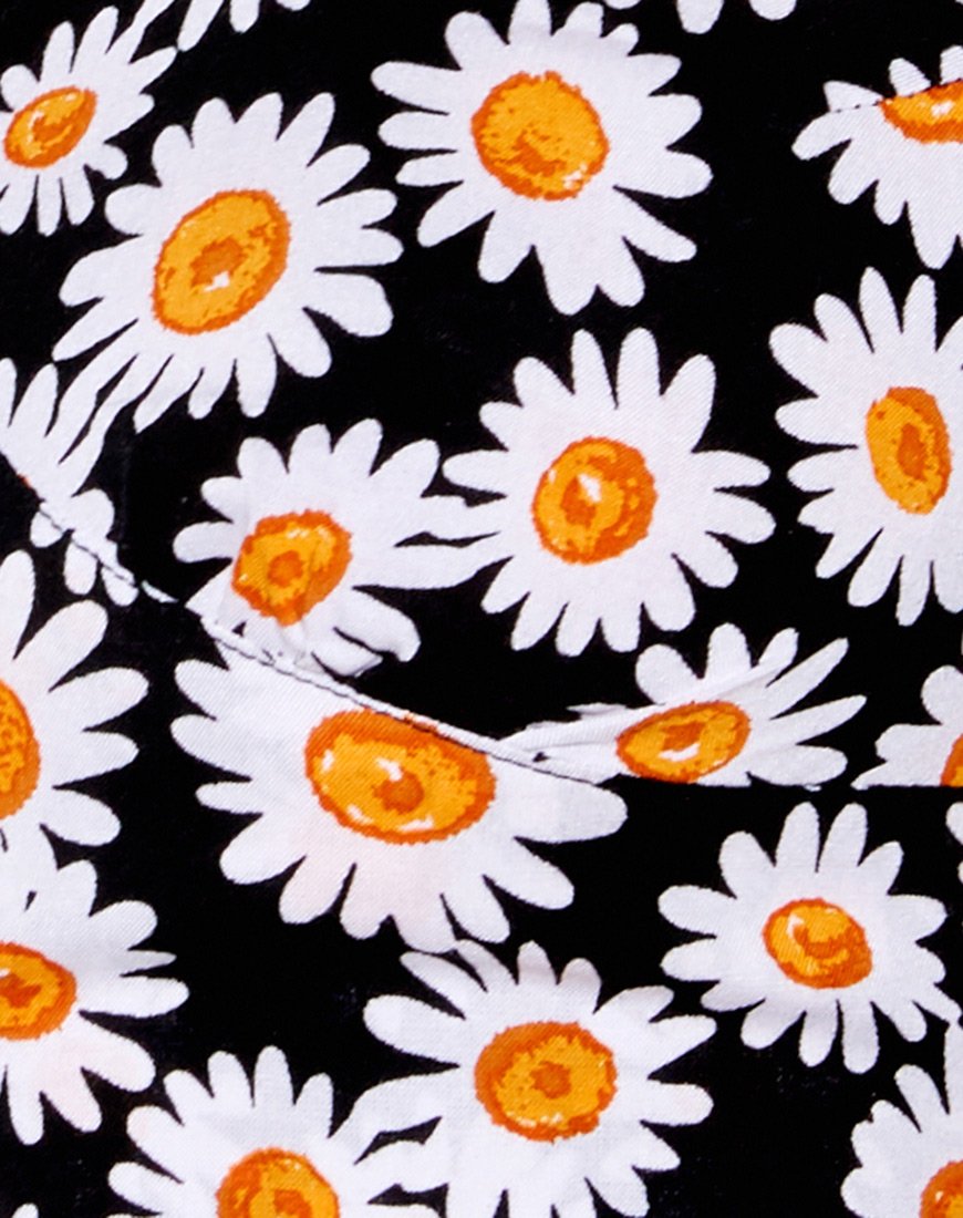 Image of Naya Crop Top in Daisy Love Schwarz