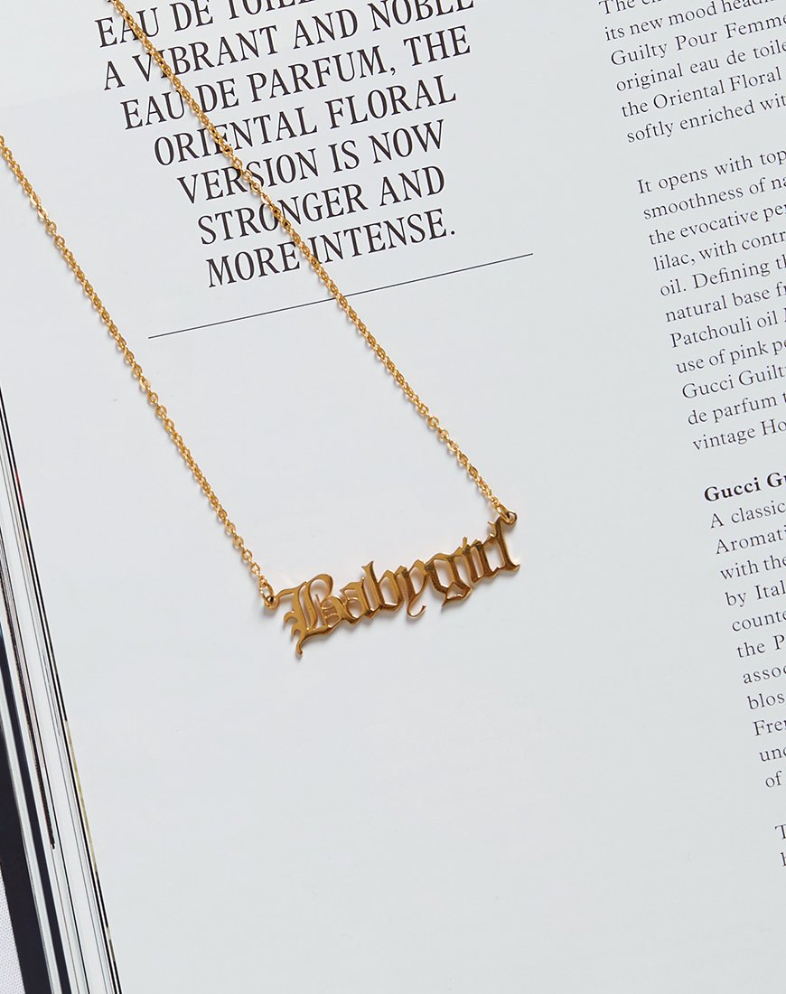 Bild von Halskette in "Baby Girl" Gold