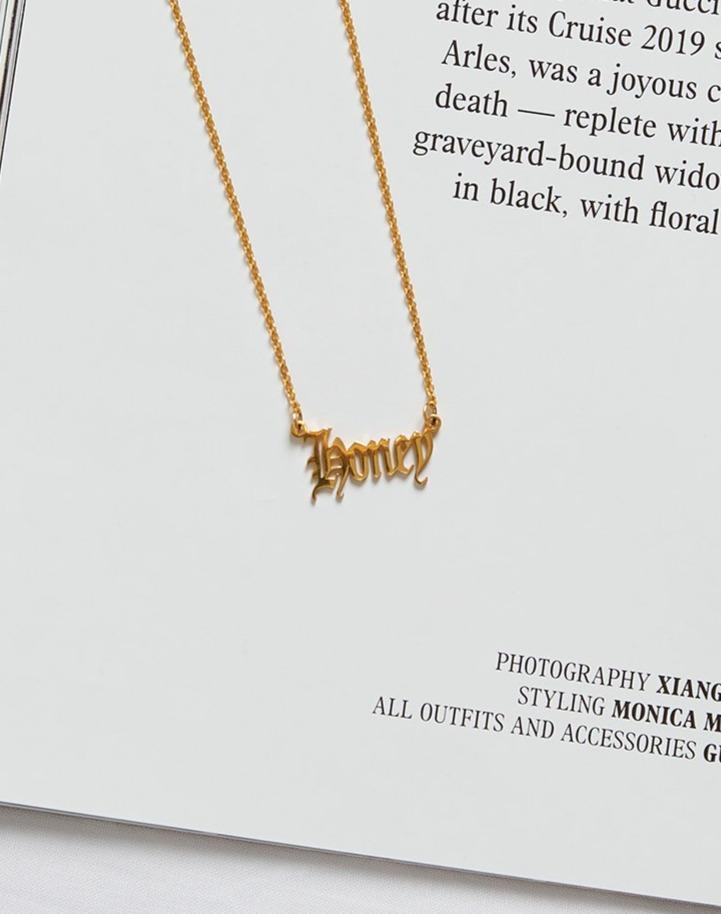 Bild der Halskette in "Honey" Gold