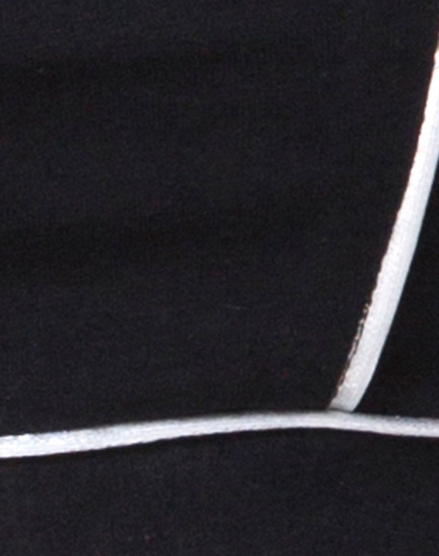 Image of Neho Cycle Short in Schwarz mit Paspelierung