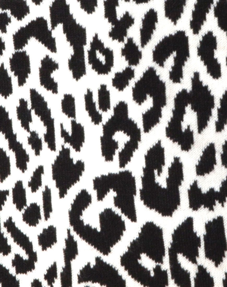 Image of Neivie Pullover mit hohem Halsausschnitt in Animal Knit